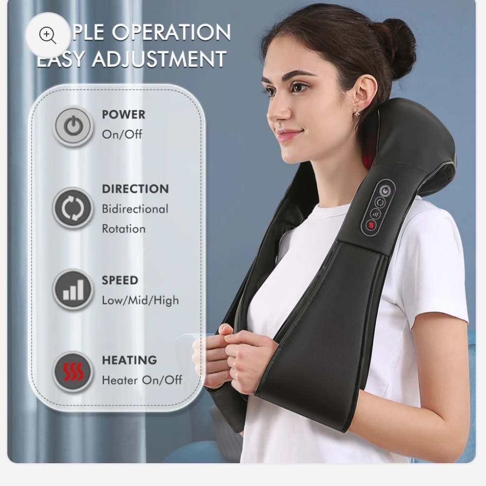 Marnur Shiatsu Deep Massage Heated Neck Massager